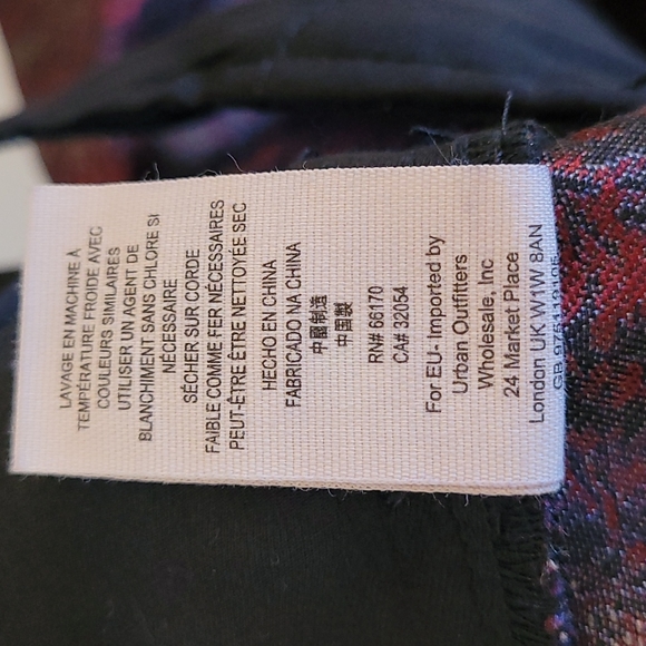 Free People Red Jacquard Pleated Dress Pants Size 4 - Picture 8 of 9